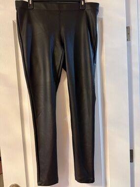 Express Black Faux Leather Leggings